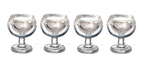 1/2" Scale Wine Glasses, Set of 4